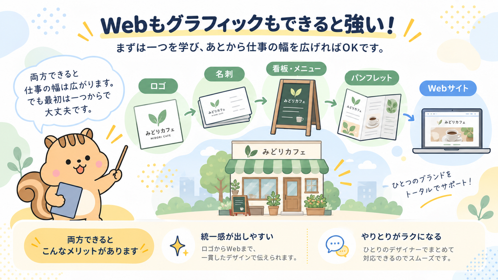 Webとグラフィックは両方できる?私はグラフィックからWebへ広げました