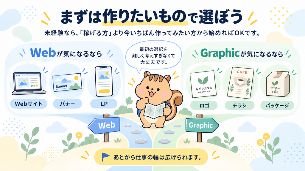 未経験なら「稼げる方」より、まず作りたいものから選んでみよう