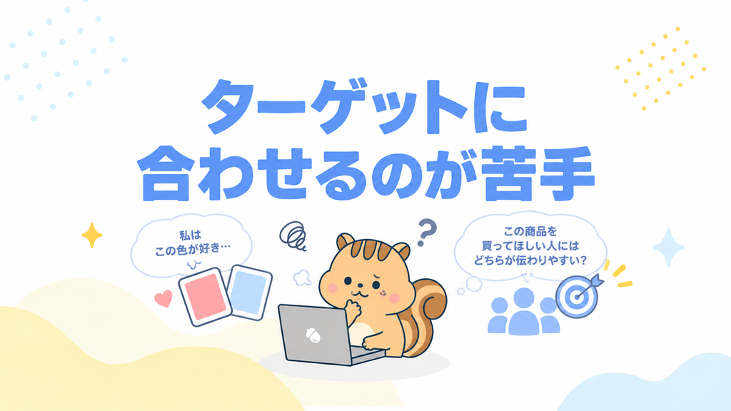 ターゲットに合わせるのが苦手