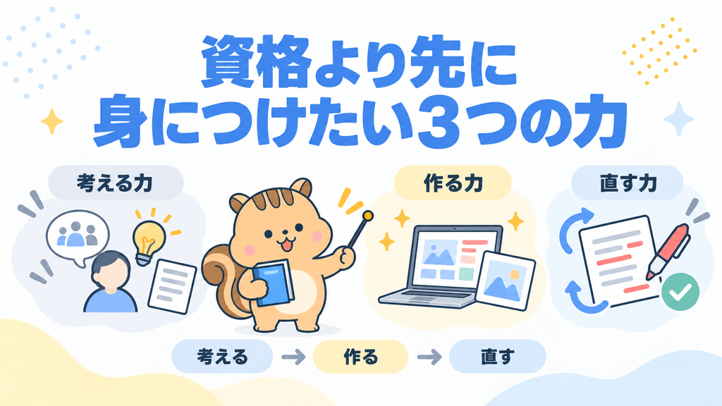 資格より先に身につけたい「デザイナー」の3つの力