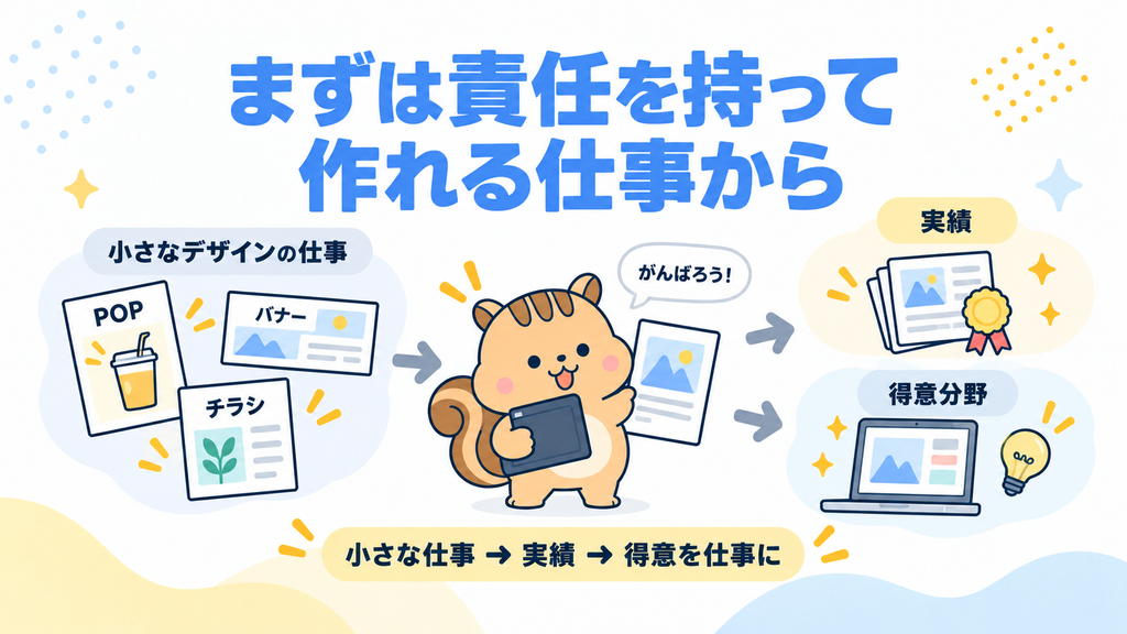 まとめ|まずは自分が責任を持って作れる仕事から始めよう