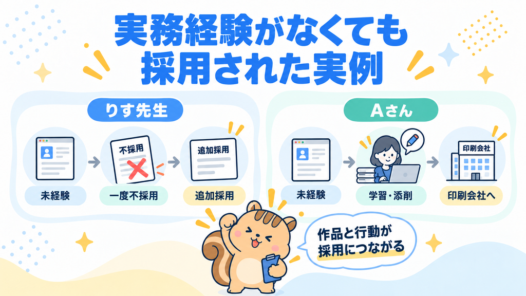 実務経験がなくても採用された実例