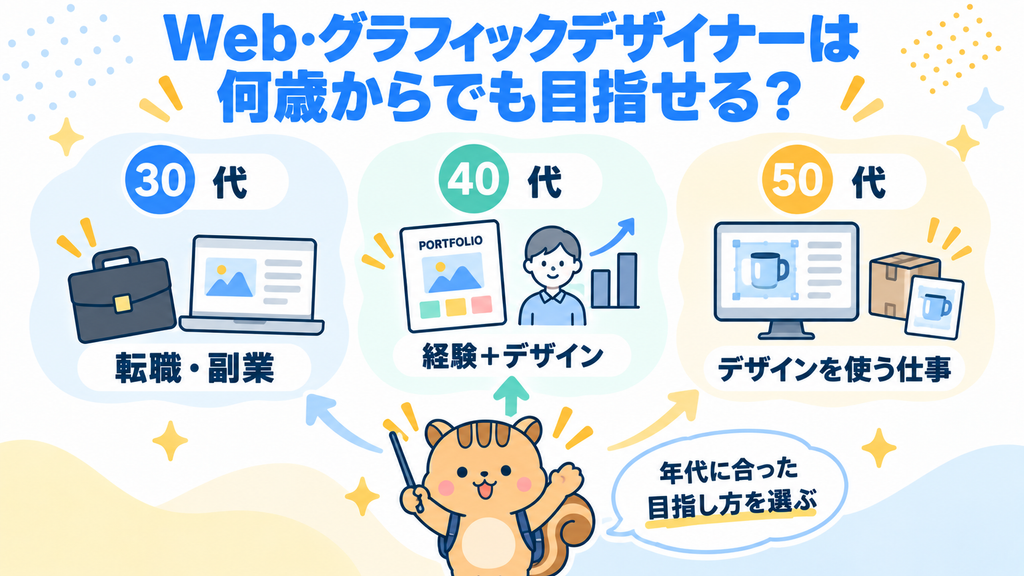 Web・グラフィックデザイナーは何歳からでも目指せる？