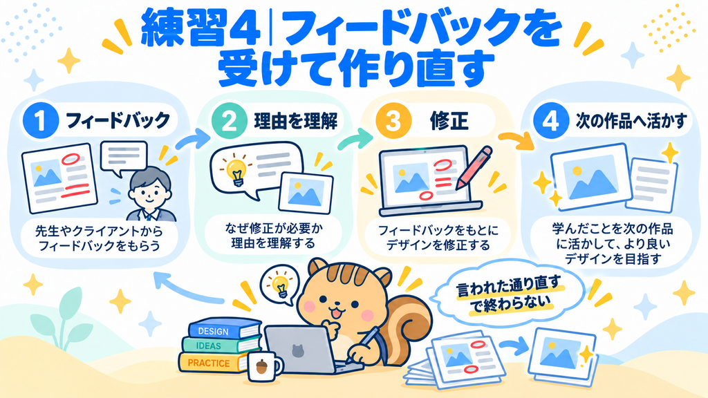 練習4 フィードバックを受けて作り直す